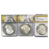 [3]1879-1900 Morgan Silver Dollar  MS61/MS62