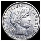 1907 Barber Dime UNCIRCULATED