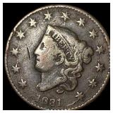 1831 Coronet Head Large Cent NICELY  CIRCULATED