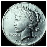 1921 Silver Peace Dollar LIGHTLY CIRCULATED