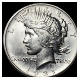 1921 Silver Peace Dollar CLOSELY UNCIRCULATED