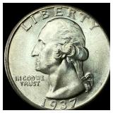 1937-D Silver Washington Quarter GEM BU