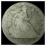 1877-S Silver Seated Liberty Half Dollar  NICELY