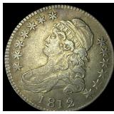 1812 Capped Bust Half Dollar CLOSELY  UNCIRCULATE
