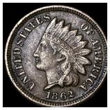 1862 Indian Head Cent CLOSELY UNCIRCULATED