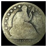 1854-O Silver Seated Liberty Half Dollar  NICELY