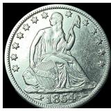 1854-O Silver Seated Liberty Half Dollar  CHOICE