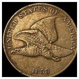 1858 Flying Eagle Cent NEARLY UNCIRCULATED