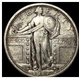 1917-D Silver Standing Liberty Quarter NEARLY UNCI