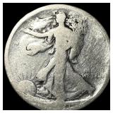 Walking Liberty Half Dollar date and mint mark wor