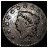 1831 Coronet Head Large Cent LIGHTLY CIRCULATED