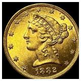 1882 $5 Gold Half Eagle