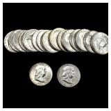[22] 1960-1963 Franklin Half Dollar Roll