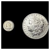[2] 1836-1885 U.S. Silver Dollar and Half Dime Lot