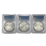 [3] 1999-2015 Silver Eagle PCGS MS67/MS68