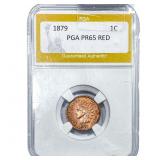 1879 Indian Head Cent PGA PR65 Red
