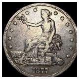1877 Silver Trade Dollar LIGHTLY CIRCULATED