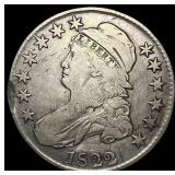 1822 Capped Bust Half Dollar LIGHTLY  CIRCULATED