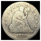 1876 Silver Seated Liberty Quarter LIGHTLY  CIRCU