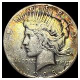 1928 Peace Silver Dollar LIGHTLY CIRCULATED