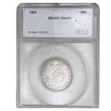 1908 Barber Quarter SEGS MS63+ Details