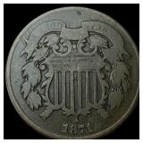1871 Two-Cent Piece LIGHTLY CIRCULATED