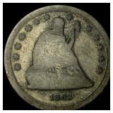 1862 Silver Seated Liberty Quarter NICELY  CIRCUL