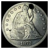 1872 Silver Seated Liberty Dollar HIGH GRADE