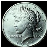 1921 Silver Peace Dollar CHOICE AU
