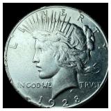 1928 Peace Silver Dollar CLOSELY UNCIRCULATED