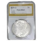 1879-O Morgan Silver Dollar PGA MS63
