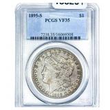 1895-S Morgan Silver Dollar PCGS CF35