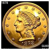 1878 $2.50 Gold Quarter Eagle CHOICE BU