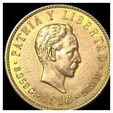 1916 Cuba Gold 5 Pesos