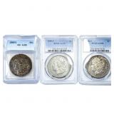 [3] 1886-1890 Morgan Silver Dollar  AU50/AU58