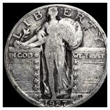 1927-S Silver Standing Liberty Quarter ABOUT UNCIR