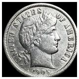 1905-O Silver Barber Dime CLOSELY UNCIRCULATED