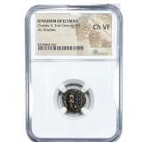 Elymais Orodes II, 2nd Cent. AD Bronze Drachm NGC