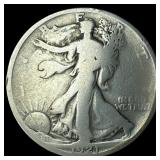 1921 Silver Walking Liberty Half Dollar  NICELY C