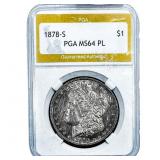 1878-S Morgan Silver Dollar NGC MS64 PL