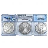 [3] 2018-2020 Silver Eagle ANACS/ICG MS69/MS70