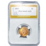 1899 Indian Head Cent PGA MS65 Red