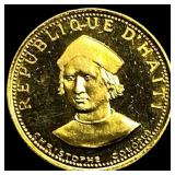 1973 Haiti Gold 100 Gourdes