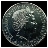 2001 Great Britain Silver 2 Pounds HIGH GRADE