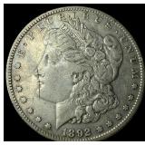 1892-S Morgan Silver Dollar NEARLY  UNCIRCULATED