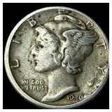 1926-S Silver Mercury Dime NEARLY  UNCIRCULATED