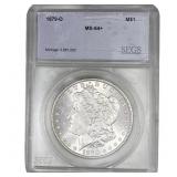 1879-O Morgan Silver Dollar SEGS MS64+