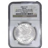 1885-O Morgan Silver Dollar NGC MS63 Olathe Hoard