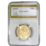 1932 $10 Gold Eagle PGA MS62