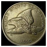 1858 Flying Eagle Cent NEARLY UNCIRCULATED